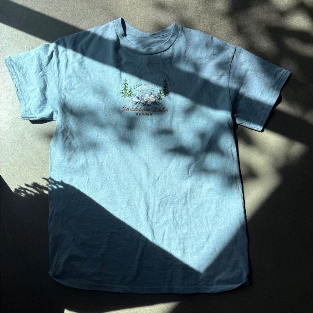 Blue Jackson Hole Wyoming T-Shirt